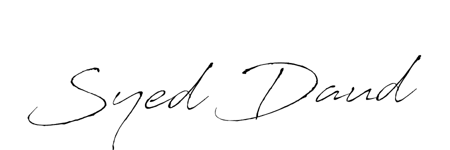 Create a beautiful signature design for name Syed Daud. With this signature (Antro_Vectra) fonts, you can make a handwritten signature for free. Syed Daud signature style 6 images and pictures png