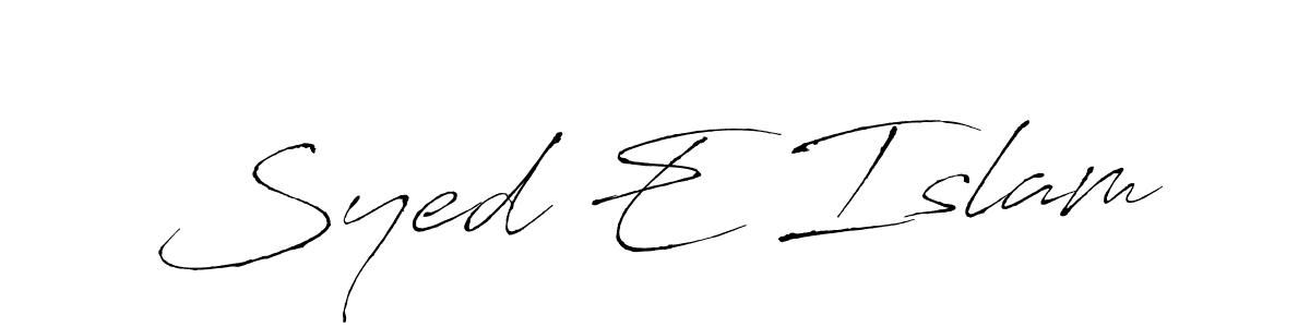 Once you've used our free online signature maker to create your best signature Antro_Vectra style, it's time to enjoy all of the benefits that Syed E Islam name signing documents. Syed E Islam signature style 6 images and pictures png
