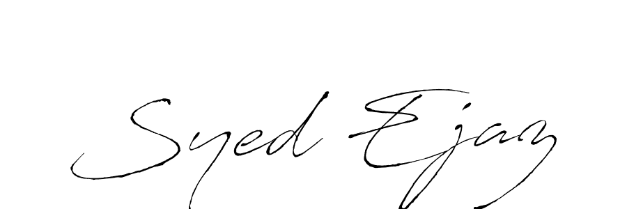 Syed Ejaz stylish signature style. Best Handwritten Sign (Antro_Vectra) for my name. Handwritten Signature Collection Ideas for my name Syed Ejaz. Syed Ejaz signature style 6 images and pictures png