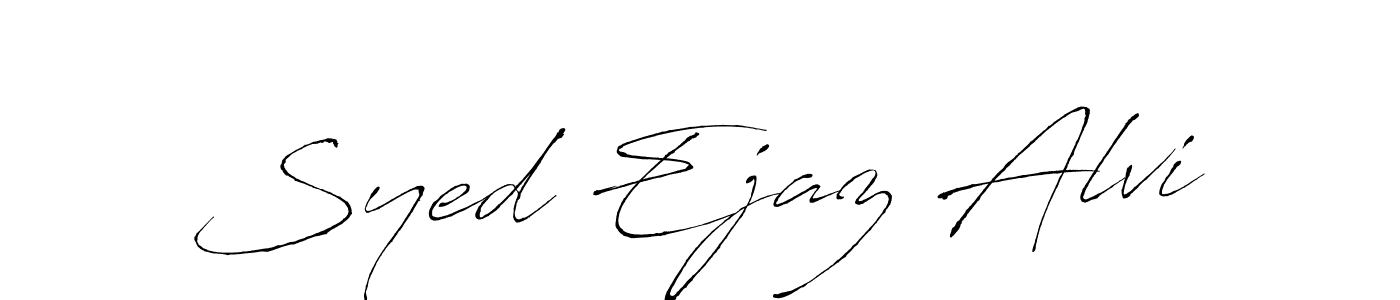 Also You can easily find your signature by using the search form. We will create Syed Ejaz Alvi name handwritten signature images for you free of cost using Antro_Vectra sign style. Syed Ejaz Alvi signature style 6 images and pictures png