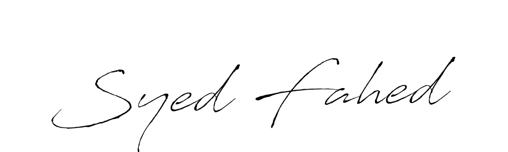 It looks lik you need a new signature style for name Syed Fahed. Design unique handwritten (Antro_Vectra) signature with our free signature maker in just a few clicks. Syed Fahed signature style 6 images and pictures png