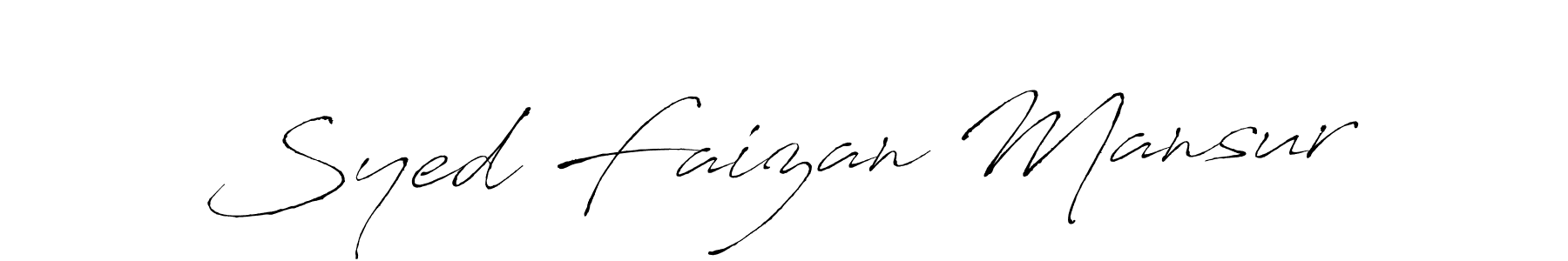 Also You can easily find your signature by using the search form. We will create Syed Faizan Mansur name handwritten signature images for you free of cost using Antro_Vectra sign style. Syed Faizan Mansur signature style 6 images and pictures png