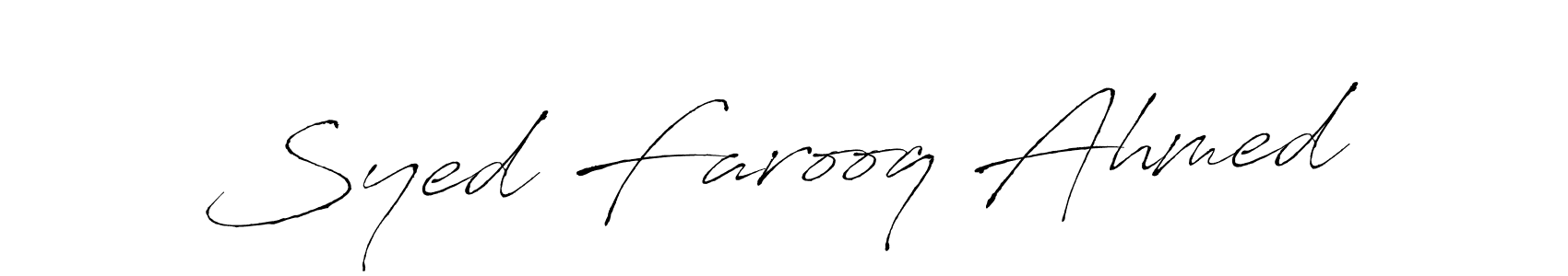 This is the best signature style for the Syed Farooq Ahmed name. Also you like these signature font (Antro_Vectra). Mix name signature. Syed Farooq Ahmed signature style 6 images and pictures png