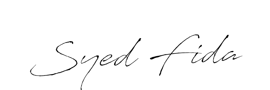 The best way (Antro_Vectra) to make a short signature is to pick only two or three words in your name. The name Syed Fida include a total of six letters. For converting this name. Syed Fida signature style 6 images and pictures png