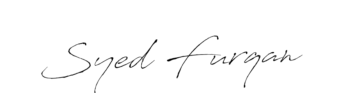 Design your own signature with our free online signature maker. With this signature software, you can create a handwritten (Antro_Vectra) signature for name Syed Furqan. Syed Furqan signature style 6 images and pictures png