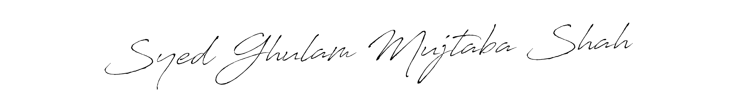 Also we have Syed Ghulam Mujtaba Shah name is the best signature style. Create professional handwritten signature collection using Antro_Vectra autograph style. Syed Ghulam Mujtaba Shah signature style 6 images and pictures png