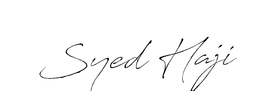 Make a beautiful signature design for name Syed Haji. With this signature (Antro_Vectra) style, you can create a handwritten signature for free. Syed Haji signature style 6 images and pictures png
