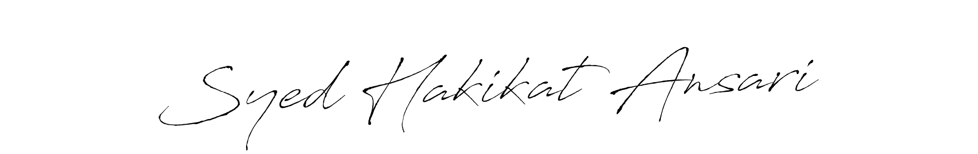 Use a signature maker to create a handwritten signature online. With this signature software, you can design (Antro_Vectra) your own signature for name Syed Hakikat Ansari. Syed Hakikat Ansari signature style 6 images and pictures png