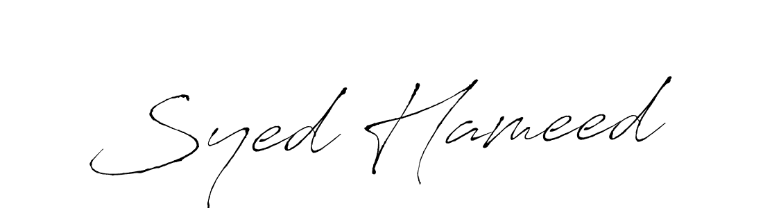 Use a signature maker to create a handwritten signature online. With this signature software, you can design (Antro_Vectra) your own signature for name Syed Hameed. Syed Hameed signature style 6 images and pictures png