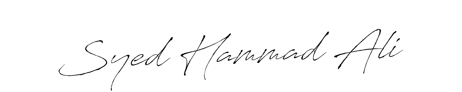 Use a signature maker to create a handwritten signature online. With this signature software, you can design (Antro_Vectra) your own signature for name Syed Hammad Ali. Syed Hammad Ali signature style 6 images and pictures png