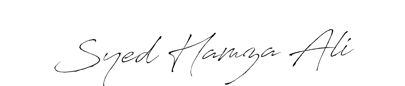 Use a signature maker to create a handwritten signature online. With this signature software, you can design (Antro_Vectra) your own signature for name Syed Hamza Ali. Syed Hamza Ali signature style 6 images and pictures png