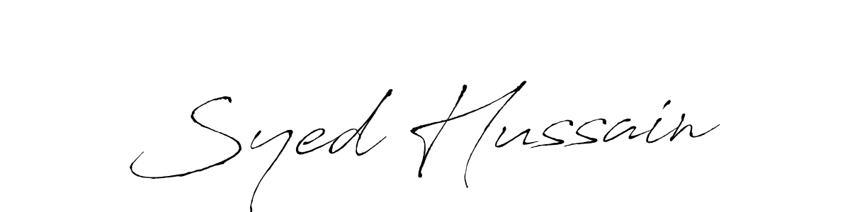 Design your own signature with our free online signature maker. With this signature software, you can create a handwritten (Antro_Vectra) signature for name Syed Hussain. Syed Hussain signature style 6 images and pictures png