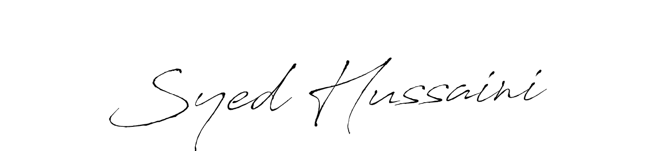 Design your own signature with our free online signature maker. With this signature software, you can create a handwritten (Antro_Vectra) signature for name Syed Hussaini. Syed Hussaini signature style 6 images and pictures png