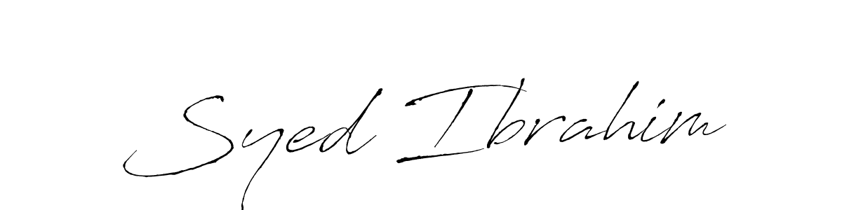 Design your own signature with our free online signature maker. With this signature software, you can create a handwritten (Antro_Vectra) signature for name Syed Ibrahim. Syed Ibrahim signature style 6 images and pictures png