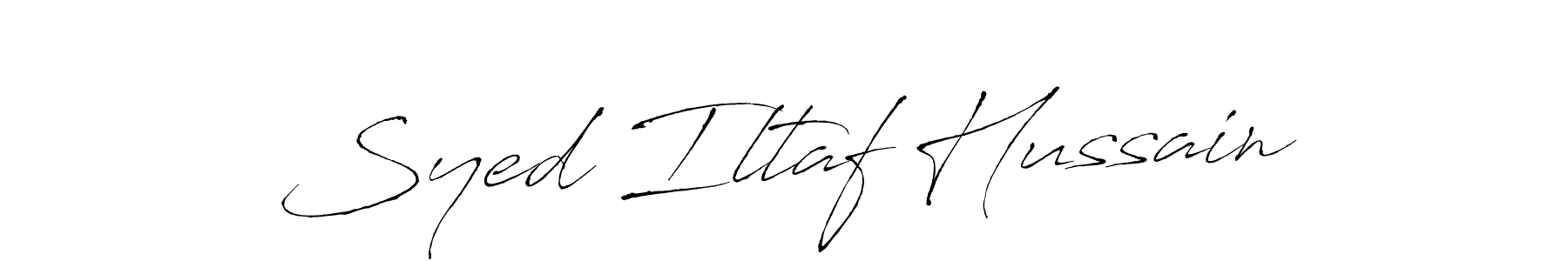 Design your own signature with our free online signature maker. With this signature software, you can create a handwritten (Antro_Vectra) signature for name Syed Iltaf Hussain. Syed Iltaf Hussain signature style 6 images and pictures png