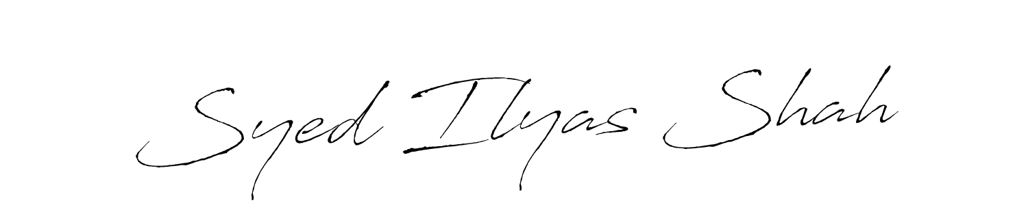 Antro_Vectra is a professional signature style that is perfect for those who want to add a touch of class to their signature. It is also a great choice for those who want to make their signature more unique. Get Syed Ilyas Shah name to fancy signature for free. Syed Ilyas Shah signature style 6 images and pictures png