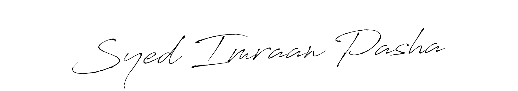 Also we have Syed Imraan Pasha name is the best signature style. Create professional handwritten signature collection using Antro_Vectra autograph style. Syed Imraan Pasha signature style 6 images and pictures png