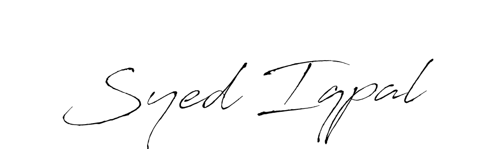 The best way (Antro_Vectra) to make a short signature is to pick only two or three words in your name. The name Syed Iqpal include a total of six letters. For converting this name. Syed Iqpal signature style 6 images and pictures png