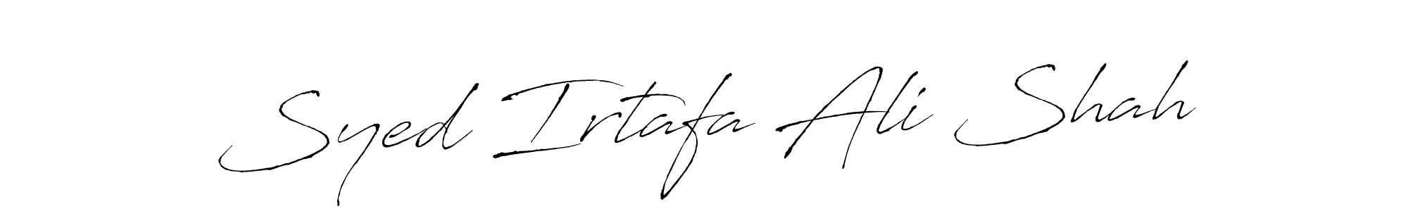 Similarly Antro_Vectra is the best handwritten signature design. Signature creator online .You can use it as an online autograph creator for name Syed Irtafa Ali Shah. Syed Irtafa Ali Shah signature style 6 images and pictures png