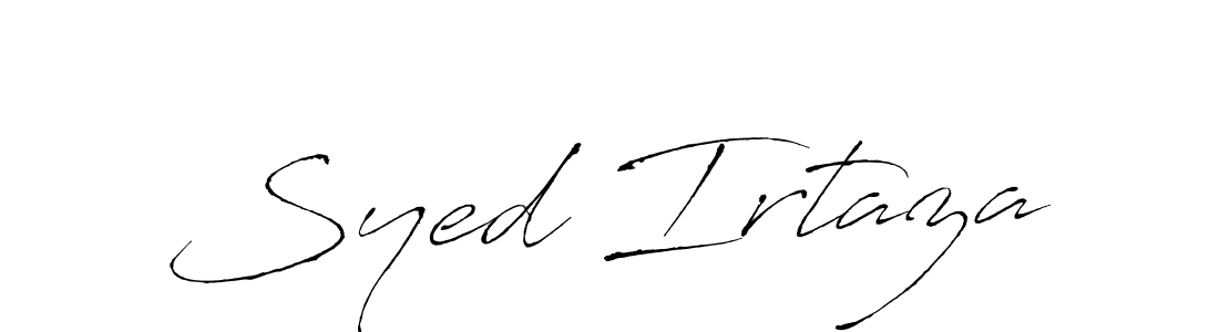 This is the best signature style for the Syed Irtaza name. Also you like these signature font (Antro_Vectra). Mix name signature. Syed Irtaza signature style 6 images and pictures png