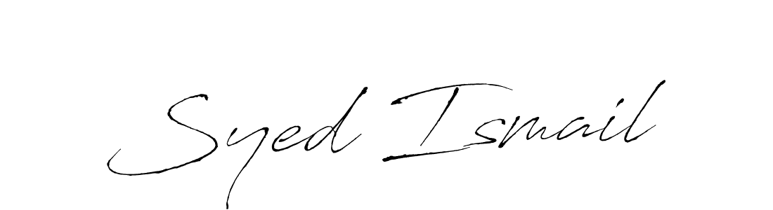 Create a beautiful signature design for name Syed Ismail. With this signature (Antro_Vectra) fonts, you can make a handwritten signature for free. Syed Ismail signature style 6 images and pictures png
