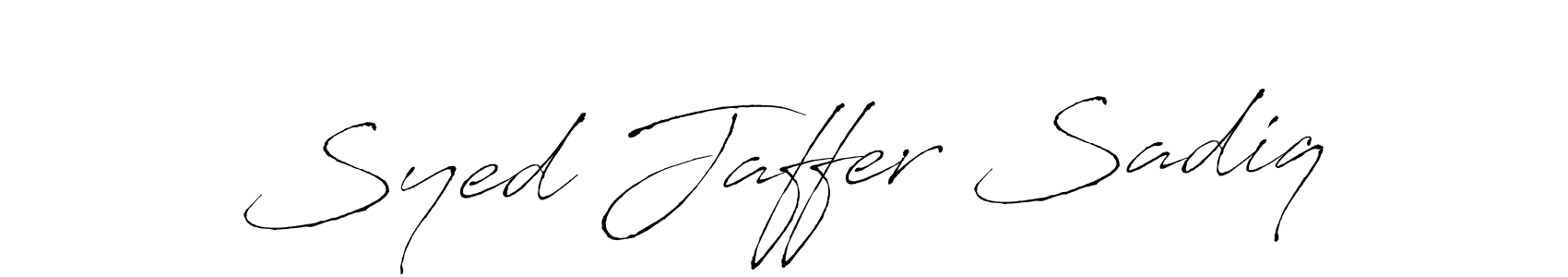 Design your own signature with our free online signature maker. With this signature software, you can create a handwritten (Antro_Vectra) signature for name Syed Jaffer Sadiq. Syed Jaffer Sadiq signature style 6 images and pictures png