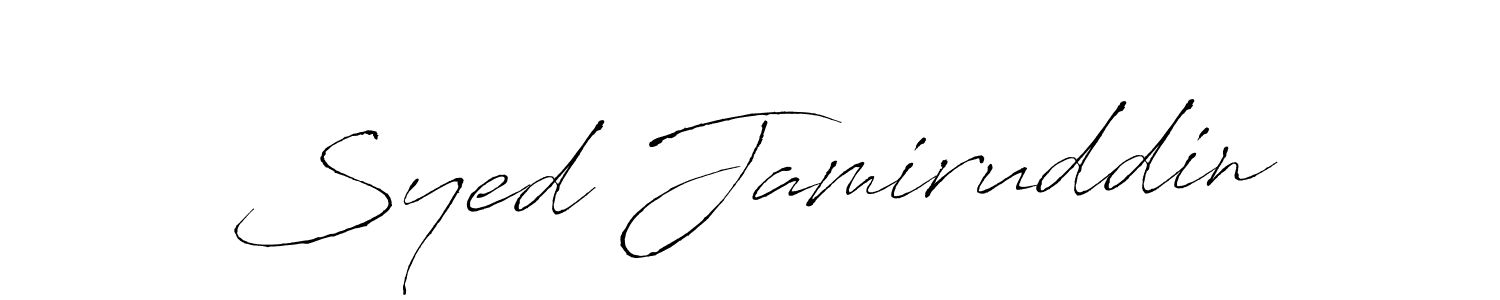 Create a beautiful signature design for name Syed Jamiruddin. With this signature (Antro_Vectra) fonts, you can make a handwritten signature for free. Syed Jamiruddin signature style 6 images and pictures png