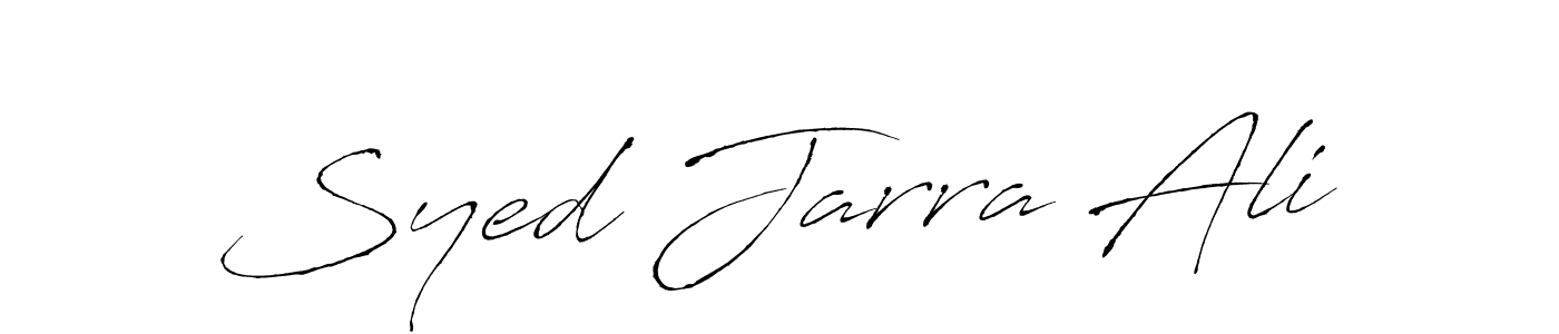The best way (Antro_Vectra) to make a short signature is to pick only two or three words in your name. The name Syed Jarra Ali include a total of six letters. For converting this name. Syed Jarra Ali signature style 6 images and pictures png