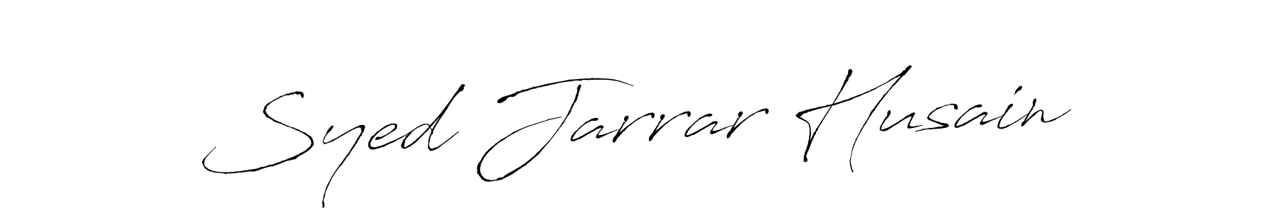 Create a beautiful signature design for name Syed Jarrar Husain. With this signature (Antro_Vectra) fonts, you can make a handwritten signature for free. Syed Jarrar Husain signature style 6 images and pictures png