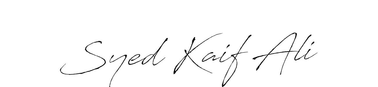 Use a signature maker to create a handwritten signature online. With this signature software, you can design (Antro_Vectra) your own signature for name Syed Kaif Ali. Syed Kaif Ali signature style 6 images and pictures png