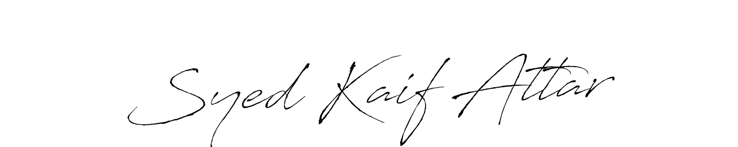 Make a beautiful signature design for name Syed Kaif Attar. Use this online signature maker to create a handwritten signature for free. Syed Kaif Attar signature style 6 images and pictures png