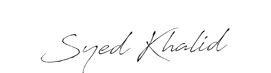 Once you've used our free online signature maker to create your best signature Antro_Vectra style, it's time to enjoy all of the benefits that Syed Khalid name signing documents. Syed Khalid signature style 6 images and pictures png