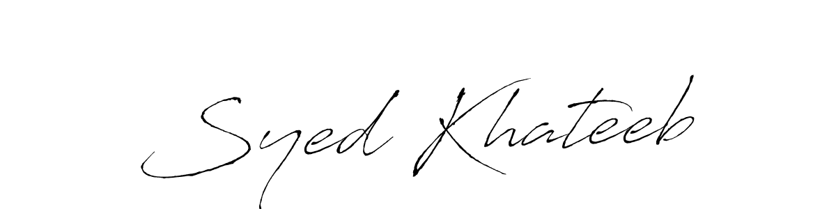 It looks lik you need a new signature style for name Syed Khateeb. Design unique handwritten (Antro_Vectra) signature with our free signature maker in just a few clicks. Syed Khateeb signature style 6 images and pictures png