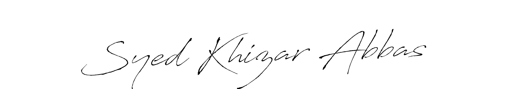 This is the best signature style for the Syed Khizar Abbas name. Also you like these signature font (Antro_Vectra). Mix name signature. Syed Khizar Abbas signature style 6 images and pictures png