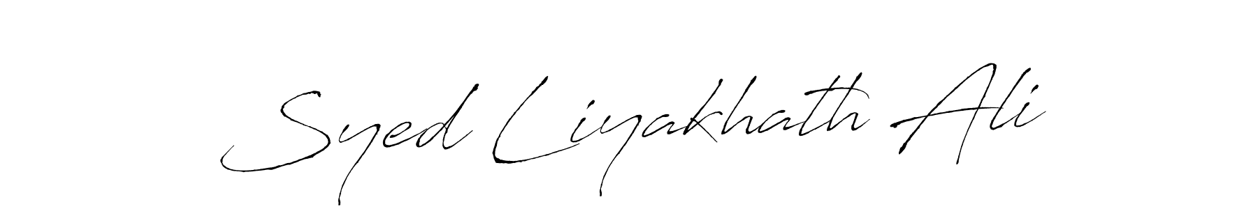 How to make Syed Liyakhath Ali signature? Antro_Vectra is a professional autograph style. Create handwritten signature for Syed Liyakhath Ali name. Syed Liyakhath Ali signature style 6 images and pictures png