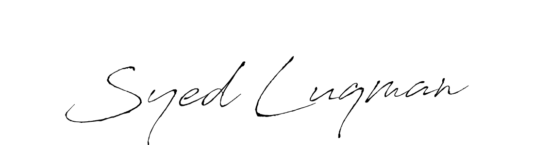 The best way (Antro_Vectra) to make a short signature is to pick only two or three words in your name. The name Syed Luqman include a total of six letters. For converting this name. Syed Luqman signature style 6 images and pictures png