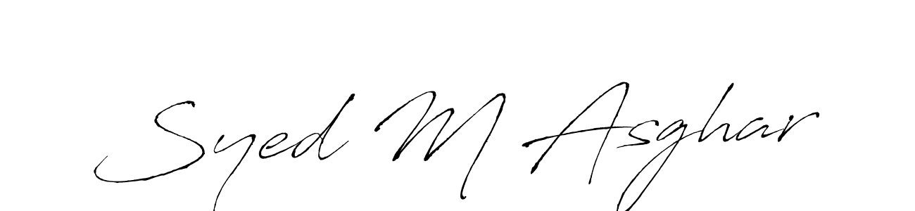 You should practise on your own different ways (Antro_Vectra) to write your name (Syed M Asghar) in signature. don't let someone else do it for you. Syed M Asghar signature style 6 images and pictures png