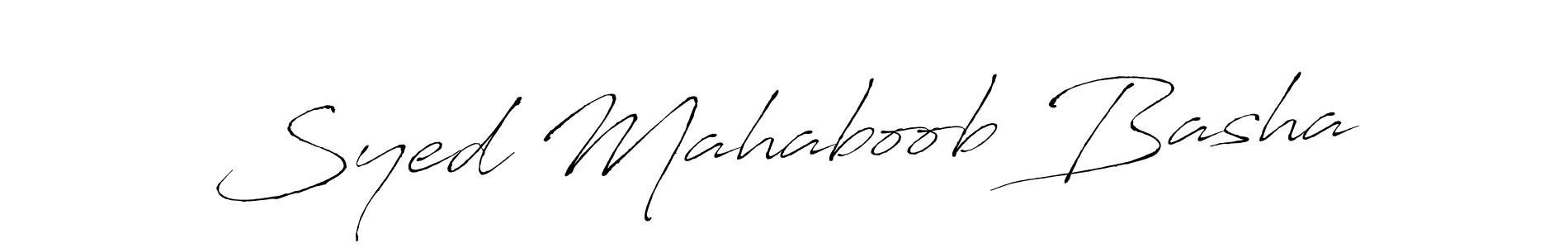 Design your own signature with our free online signature maker. With this signature software, you can create a handwritten (Antro_Vectra) signature for name Syed Mahaboob Basha. Syed Mahaboob Basha signature style 6 images and pictures png