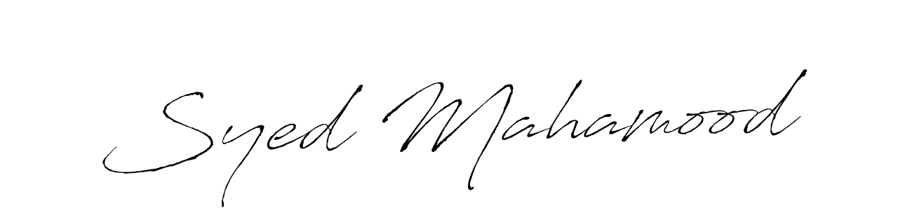 How to make Syed Mahamood signature? Antro_Vectra is a professional autograph style. Create handwritten signature for Syed Mahamood name. Syed Mahamood signature style 6 images and pictures png