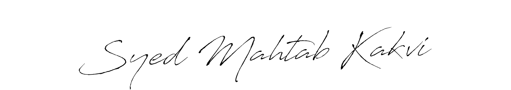 Make a beautiful signature design for name Syed Mahtab Kakvi. With this signature (Antro_Vectra) style, you can create a handwritten signature for free. Syed Mahtab Kakvi signature style 6 images and pictures png