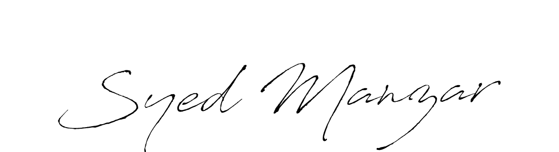 Syed Manzar stylish signature style. Best Handwritten Sign (Antro_Vectra) for my name. Handwritten Signature Collection Ideas for my name Syed Manzar. Syed Manzar signature style 6 images and pictures png