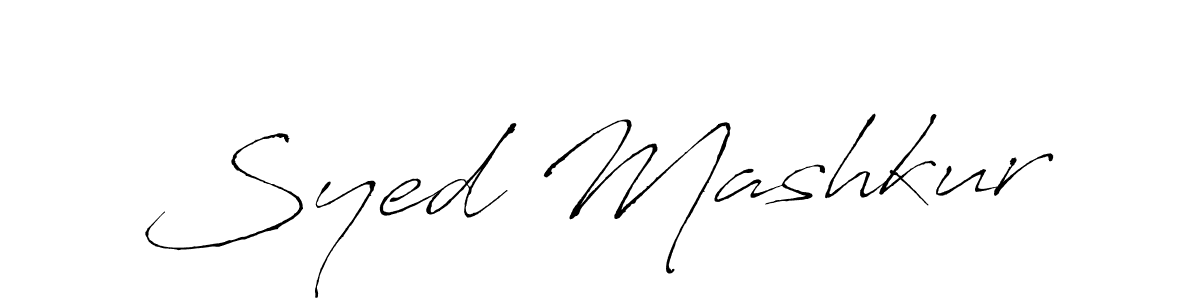 How to make Syed Mashkur signature? Antro_Vectra is a professional autograph style. Create handwritten signature for Syed Mashkur name. Syed Mashkur signature style 6 images and pictures png