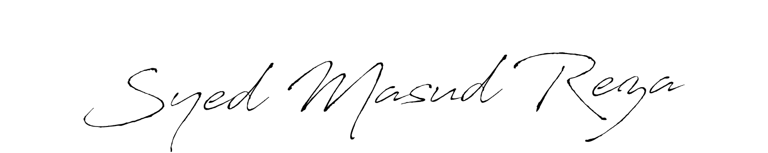 Use a signature maker to create a handwritten signature online. With this signature software, you can design (Antro_Vectra) your own signature for name Syed Masud Reza. Syed Masud Reza signature style 6 images and pictures png