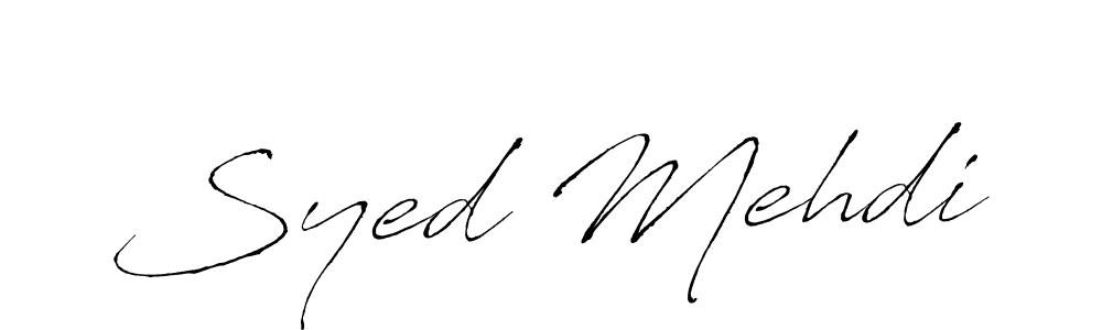 It looks lik you need a new signature style for name Syed Mehdi. Design unique handwritten (Antro_Vectra) signature with our free signature maker in just a few clicks. Syed Mehdi signature style 6 images and pictures png