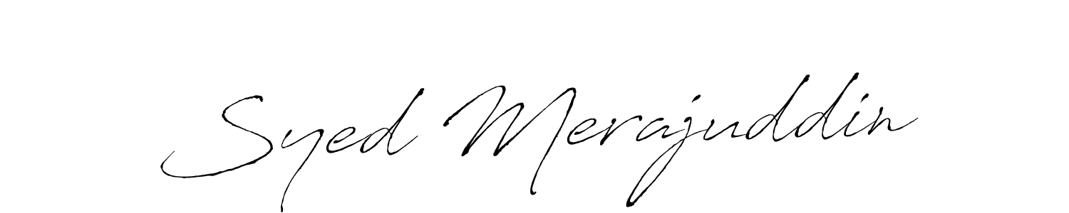 Create a beautiful signature design for name Syed Merajuddin. With this signature (Antro_Vectra) fonts, you can make a handwritten signature for free. Syed Merajuddin signature style 6 images and pictures png