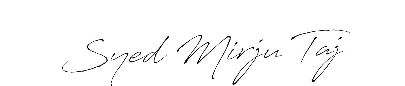 if you are searching for the best signature style for your name Syed Mirju Taj. so please give up your signature search. here we have designed multiple signature styles  using Antro_Vectra. Syed Mirju Taj signature style 6 images and pictures png