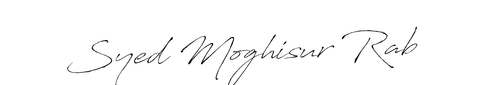 Create a beautiful signature design for name Syed Moghisur Rab. With this signature (Antro_Vectra) fonts, you can make a handwritten signature for free. Syed Moghisur Rab signature style 6 images and pictures png