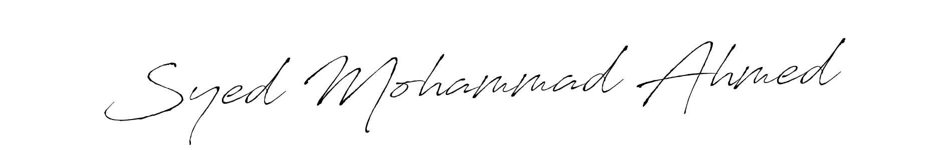 How to make Syed Mohammad Ahmed signature? Antro_Vectra is a professional autograph style. Create handwritten signature for Syed Mohammad Ahmed name. Syed Mohammad Ahmed signature style 6 images and pictures png