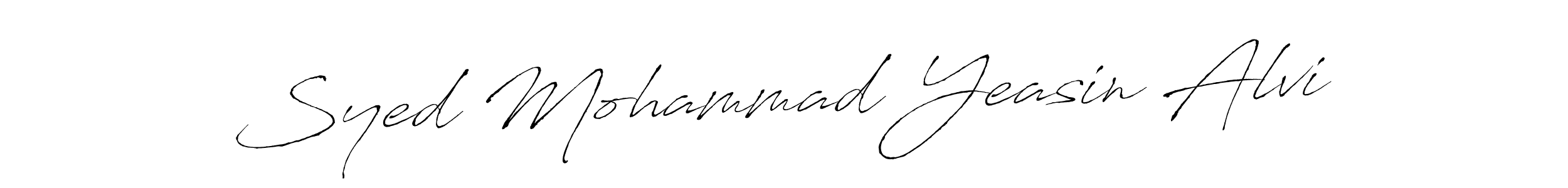 Also we have Syed Mohammad Yeasin Alvi name is the best signature style. Create professional handwritten signature collection using Antro_Vectra autograph style. Syed Mohammad Yeasin Alvi signature style 6 images and pictures png