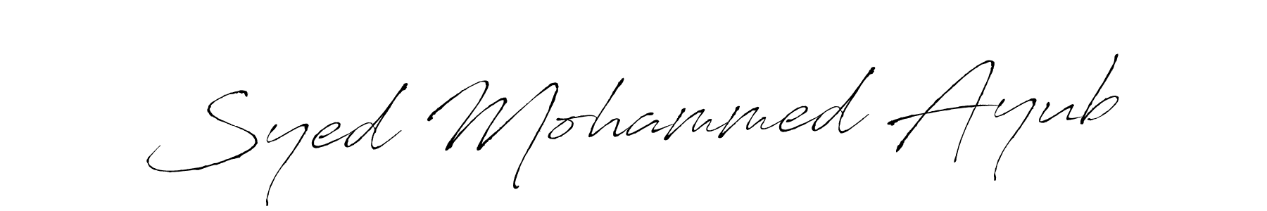 The best way (Antro_Vectra) to make a short signature is to pick only two or three words in your name. The name Syed Mohammed Ayub include a total of six letters. For converting this name. Syed Mohammed Ayub signature style 6 images and pictures png